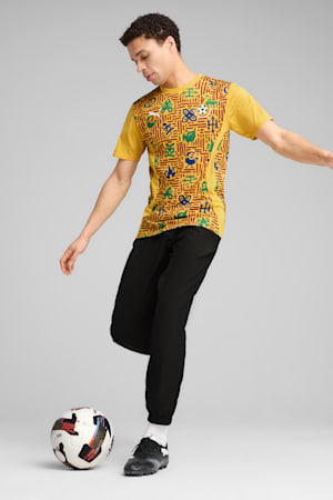 Ghana Pre-match Jersey Men, Yellow Sizzle-Intense Red, extralarge-GBR