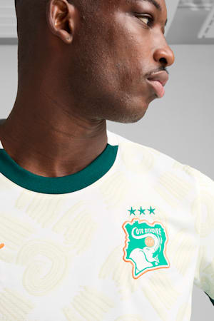 Côte d'Ivoire 2025 Away Jersey Men, PUMA White-Dark Myrtle, extralarge-GBR