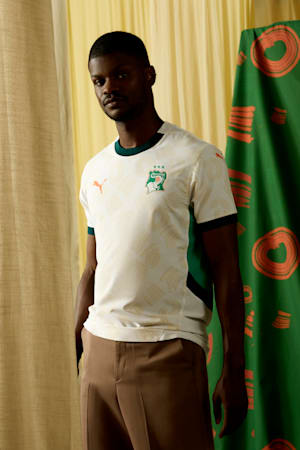 Côte d'Ivoire 2025 Away Jersey Men, PUMA White-Dark Myrtle, extralarge-GBR
