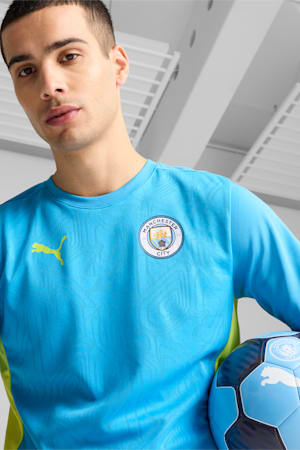 Manchester City Training Jersey Men, Magic Blue-Yellow Glow, extralarge-GBR