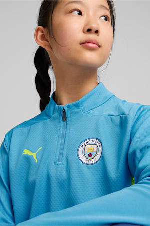 Manchester City Quarter-Zip Training Top Youth, Magic Blue-Yellow Glow, extralarge-GBR