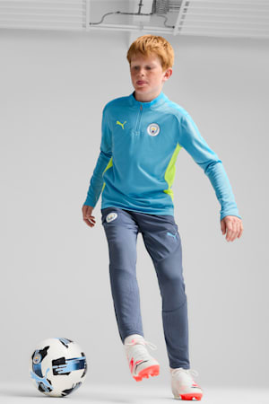 Manchester City Quarter-Zip Training Top Youth, Magic Blue-Yellow Glow, extralarge-GBR