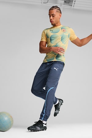 Manchester City Pre-match Short Sleeve Jersey Men, Flaxen-Bold Blue, extralarge-GBR