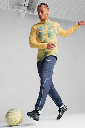 Manchester City Pre-match Quarter-Zip Top Men, Flaxen-Bold Blue, extralarge-GBR