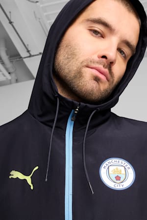 Manchester City Pre-match Woven Jacket Men, New Navy-Yellow Glow, extralarge-GBR