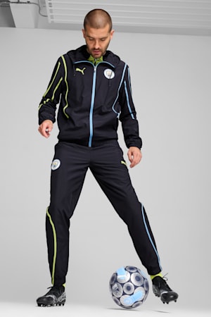 Manchester City Pre-match Woven Jacket Men, New Navy-Yellow Glow, extralarge-GBR