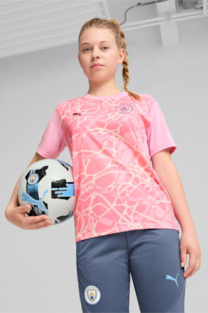 Manchester City Pre-match Short Sleeve Jersey Youth, Pink Icing-Whisp Of Pink, extralarge-GBR