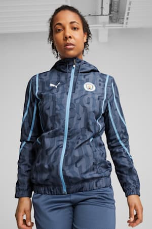 Manchester City Pre-match Woven Jacket Women, Inky Blue-Team Light Blue, extralarge-GBR