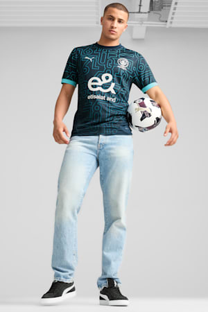 Manchester City Esports Jersey Men, Marine Blue-Team Aqua, extralarge-GBR