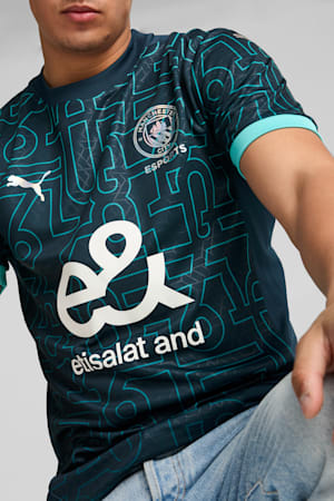 Manchester City Esports Jersey Men, Marine Blue-Team Aqua, extralarge-GBR