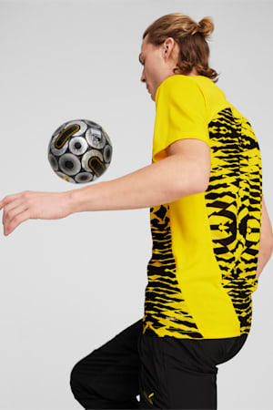 Borussia Dortmund Pre-match Short Sleeve Jersey Men, Faster Yellow-PUMA Black, extralarge-GBR