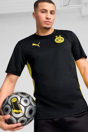 Borussia Dortmund Training Jersey Men, PUMA Black-Faster Yellow, extralarge-GBR