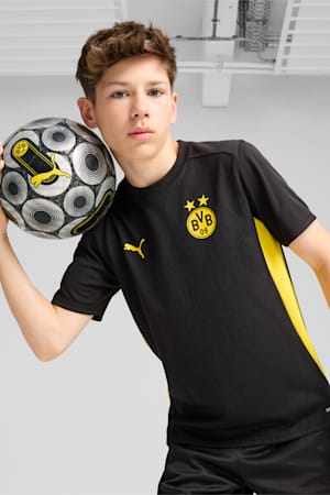 Borussia Dortmund Training Jersey Youth, PUMA Black-Faster Yellow, extralarge-GBR