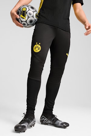 Borussia Dortmund Training Pants Men, PUMA Black-Faster Yellow, extralarge-GBR