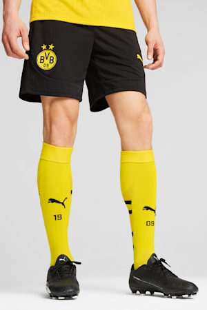 Borussia Dortmund Training Shorts Men, PUMA Black-Faster Yellow, extralarge-GBR