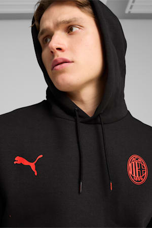 AC Milan ftblESSENTIALS Hoodie Men, PUMA Black-For All Time Red, extralarge-GBR