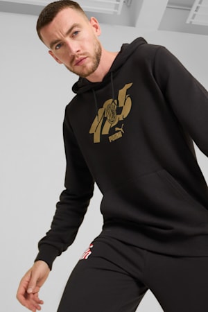 AC Milan ftblCULTURE Hoodie Men, PUMA Black-PUMA Gold, extralarge-GBR