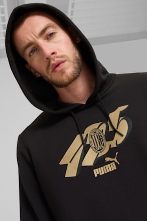 AC Milan ftblCULTURE Hoodie Men, PUMA Black-PUMA Gold, extralarge-GBR