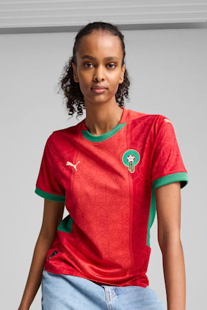 Morocco 2025 Home Jersey Women, PUMA Red-Archive Green, extralarge-GBR