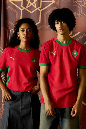 Morocco 2025 Home Jersey Women, PUMA Red-Archive Green, extralarge-GBR