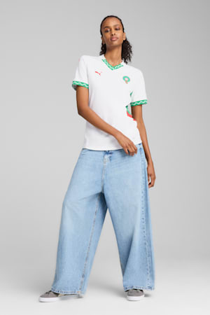 Morocco 2025 Away Jersey Women, PUMA White-Fast Green-PUMA Red, extralarge-GBR