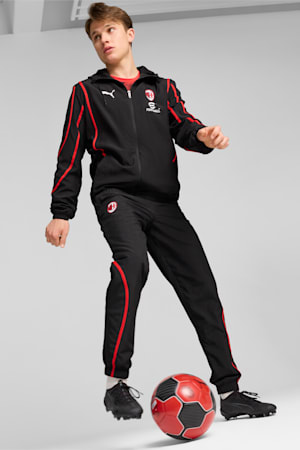 AC Milan Pre-match Woven Jacket Men, PUMA Black-For All Time Red, extralarge-GBR