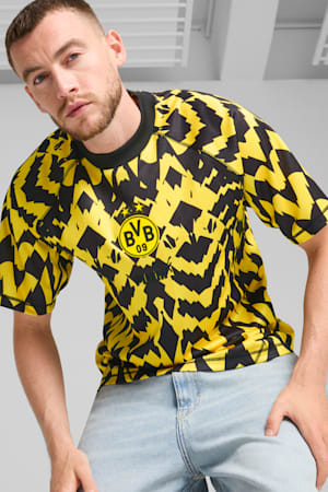 Borussia Dortmund ftblSTATEMENT Retro Jersey Men, Faster Yellow-PUMA Black, extralarge-GBR