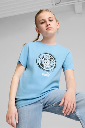 Manchester City ftblCULTURE Tee Youth, Team Light Blue, extralarge-GBR