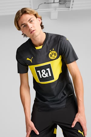 Borussia Dortmund 24/25 Authentic Away Jersey Men, PUMA Black-Faster Yellow, extralarge-GBR