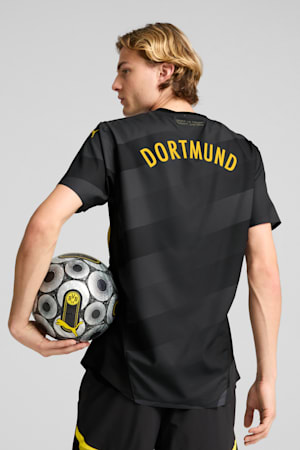 Borussia Dortmund 24/25 Authentic Away Jersey Men, PUMA Black-Faster Yellow, extralarge-GBR