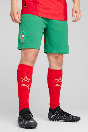 Morocco 2025 Shorts Men, Archive Green-PUMA Red, extralarge-GBR