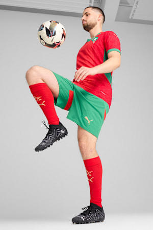 Morocco 2025 Shorts Men, Archive Green-PUMA Red, extralarge-GBR
