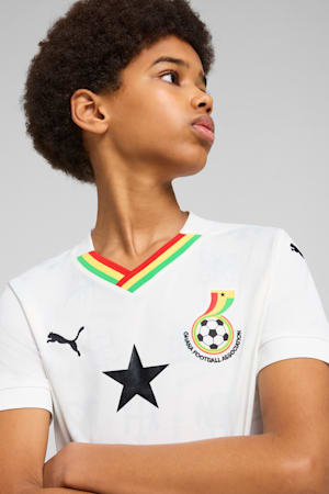 Ghana 2025 Home Jersey Youth, PUMA White-Pelé Yellow, extralarge-GBR