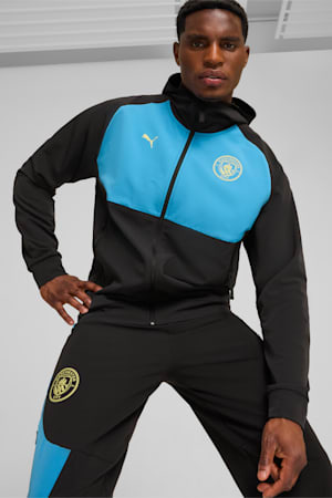 Manchester City PUMATECH Woven Track Jacket Men, PUMA Black-Magic Blue, extralarge-GBR