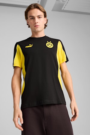 Borussia Dortmund ftblARCHIVE Tee Men, PUMA Black-Faster Yellow, extralarge-GBR