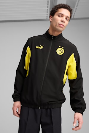 Borussia Dortmund ftblARCHIVE Jacket Men, PUMA Black-Faster Yellow, extralarge-GBR