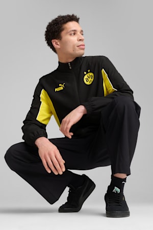 Borussia Dortmund ftblARCHIVE Jacket Men, PUMA Black-Faster Yellow, extralarge-GBR