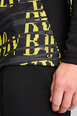 Borussia Dortmund Pre-match Quarter-Zip Top Men, PUMA Black-Faster Yellow, extralarge-GBR