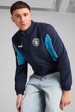 Manchester City ftblARCHIVE Jacket Men, PUMA Navy-Team Light Blue, extralarge-GBR