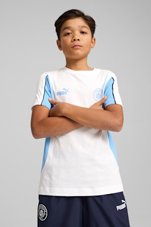 Manchester City ftblARCHIVE Tee Youth, PUMA White-Team Light Blue, extralarge-GBR