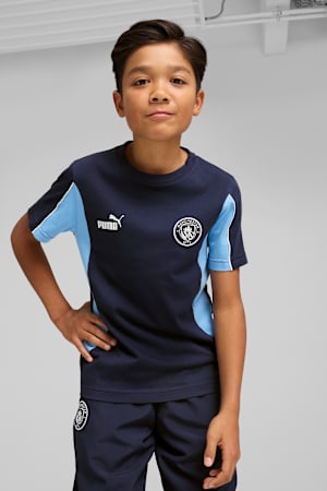 Manchester City ftblARCHIVE Tee Youth, PUMA Navy-Team Light Blue, extralarge-GBR