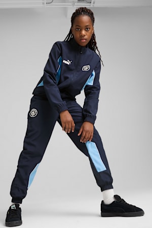 Manchester City ftblARCHIVE Pants Youth, PUMA Navy-Team Light Blue, extralarge-GBR