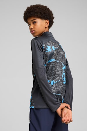 Manchester City Pre-match Quarter-Zip Top Youth, Strong Gray-Cool Light Gray, extralarge-GBR