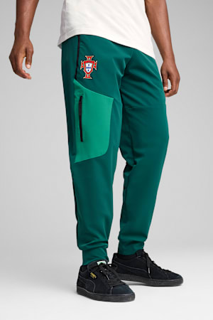 Portugal PUMATECH Woven Track Pants Men, Green Lagoon-Botanic Green, extralarge-GBR