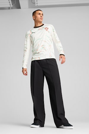 Portugal 2025 Long Sleeves Away Jersey Men, PUMA White-PUMA Black, extralarge-GBR
