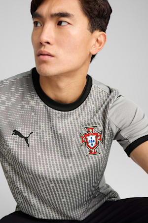 Portugal 2025 Goalkeeper Short Sleeves Jersey Men, Smokey Gray-PUMA Black, extralarge-GBR