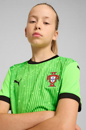 Portugal 2025 Short Sleeves Goalkeeper Jersey Youth, Fluro Green Pes-PUMA Black, extralarge-GBR