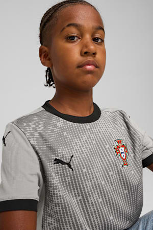 Portugal 2025 Short Sleeves Goalkeeper Jersey Youth, Smokey Gray-PUMA Black, extralarge-GBR