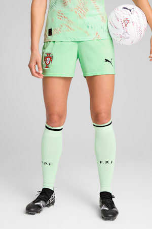 Portugal 2025 Shorts Women, Fresh Mint-PUMA Black, extralarge-GBR
