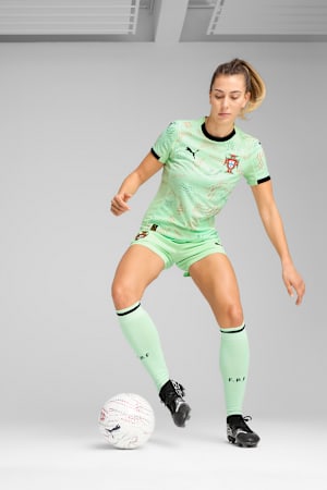 Portugal 2025 Shorts Women, Fresh Mint-PUMA Black, extralarge-GBR
